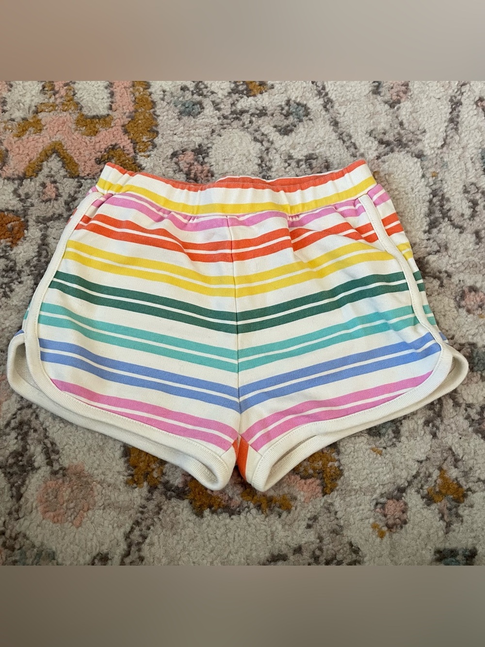 Hanna Andersson Rainbow Stripe Athletic Shorts - Multicolor